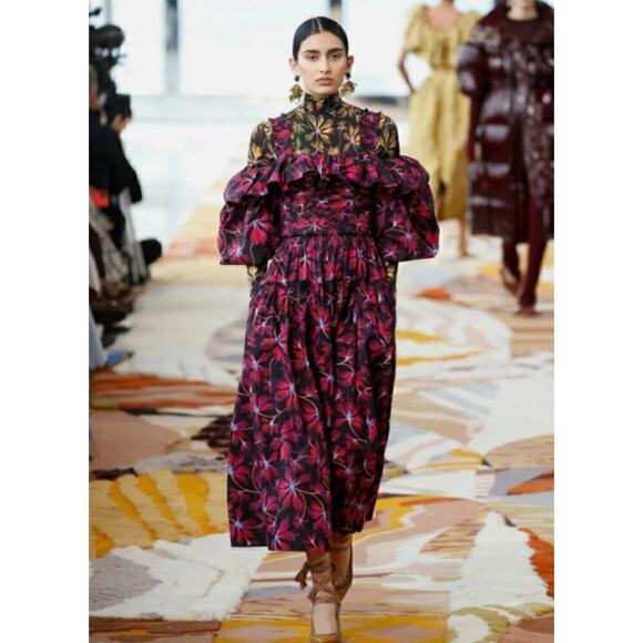 76. Ulla Johnson Caprice Dress Womens 4 Whimsigoth Fairy Boho Floral Coquette - Picture 1 of 9